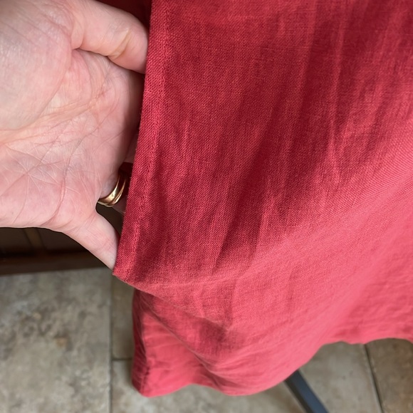 NWT J. Crew Linen Pullovr Rust Orange Red Dress S - Picture 6 of 11